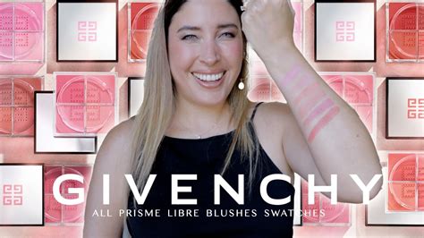 givenchy le prisme blush swatches|Givenchy loose blush.